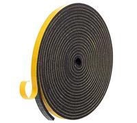 3m Joint Porte Entree, 9 * 3mm Isolation Phonique Porte, Joint de Fenetre | Protection Porte, Joint Mousse Ruban Adhésif d'Étanchéité Puissant, Isoler du Bruit et Anti-intempéries(Noir)