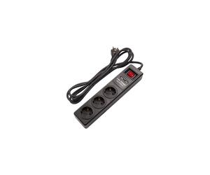 3m Ledkia Bloc multiprises 3 prises - Noir