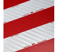 3M marquage de signalisation automobile 823i, rouge/blanc, sens antihoraire, 141 mm x 45,7 m x1 morceau