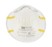 3M Masque anti poussière 8710 sans soupape - FFP1 - Blanc - Lot de 3