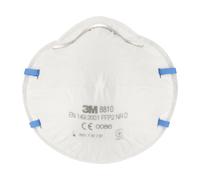 3M Masque anti poussière 8810 sans soupape - FFP2 - Blanc - Lot de 3