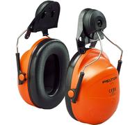 3M PELTOR casque antibruit, fixation au casque, orange, avec adaptateur de casque P3E (pour tous les casques 3M, sauf G2000), SNR = 28 dB, H31P3EO x1 morceau