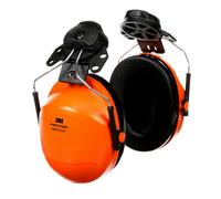 3M PELTOR Casque antibruit, H31P3EO H31P3AF fixation pour casque, orange, SNR = 28 dB avec adaptateur pour casque y compris Z3AF M-984 Back Plate Adaptateur de plaque arrière de casque pour Versaflo M