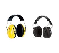 3M Peltor Casque Antibruit Optime™ I H510A-401-GU Jaune - Serre-tête, 30.4 dB & 3M Casque Antibruit Pliable 90563E, Protection Auditive Confortable pour Travailleurs Industriels, Unisex-Adultes