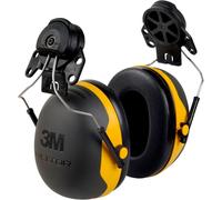 3M PELTOR Casque antibruit, X2P3E fixation pour casque, jaune, SNR = 30 dB avec adaptateur pour casque P3E incl. Z3AF M-984 Adaptateur Back Plate plaque arrière de casque pour Versaflo M-Série M-100 M