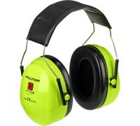 3M Peltor Optime II Casque antibruit, serre-tête Hi-Viz, haute visibilité, SNR = 31 dB, H520AV x1 morceau