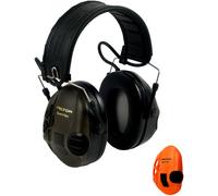 3M PELTOR SportTac, 26 dB, coquilles vertes/oranges, serre-tête pliable STAC-GN x1 morceau