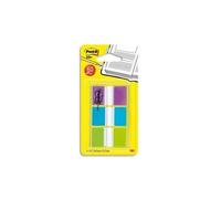 Post-it Marque-pages plastique moyen 25,4 x 43,2 mm - Lot de 3 couleurs assorties