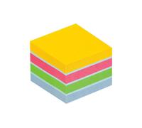 3M Post-it Mini Cube 2012MUC, 51 x 51 mm, ultra bleu, ultra jaune, ultra vert, ultra rose, 1 cube à 400 feuilles x18 morceau