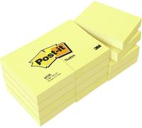3M Post-it Notes 653E, 51 mm x 38 mm, jaune, 12 blocs de 100 feuilles x288 morceau