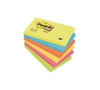 Post-it Notes repositionnables Energetic 76 x 127 mm – Bloc de 100 feuilles, couleurs