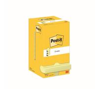 3M Post-it Z-Notes R330, 76 mm x 76 mm, jaune, 1 bloc de 100 feuilles x144 morceau