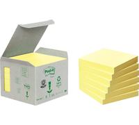 3M Post-it Recycling Notes 6541B, 76 mm x 76 mm, jaune, 6 blocs de 100 feuilles x24 morceau