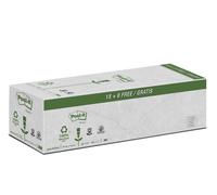 3M Post-it Recycling Notes 654RY18+6, 76 mm x 76 mm, jaune, 24 blocs de 100 feuilles x6 morceau