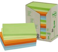 3M Post-it Recycling Notes 655-1RPT, 127 mm x 76 mm, différentes couleurs, 16 blocs de 100 feuilles x10 morceau