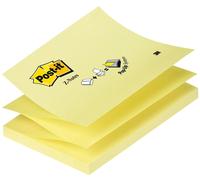 3M Post-it Z-Notes R350, 76 mm x 76 mm, jaune, 1 paquet = 12x 1 bloc à 100 feuilles x12 morceau