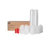 3M PPS 16114 Kit de couvercles et doublures pour pistolet à peinture 16114 Mini filtre 200 microns Utilisation avec pistolet à peinture pour voitures, meubles, maison, 50 couvercles et doublures