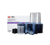 3M PPS 2.0 Pistolet pulvérisateur, kit de couvercles et doublures, 26301, Standard, Filtre de 125 microns, Utilisation pour Voitures, Meubles, Maison et Plus Encore, 1 Pot de Peinture, 50 couvercles