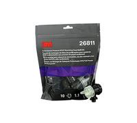 3M Tête de buse haute performance pour godet sous pression Performance Pressure HVLP Atomizing Head Refill Kit 26811, Yellow, 1.1, (Pack=10pcs) x1 morceau