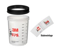 3M PPS Gobelet 0,4L & Bague à vis (pack=2pcs) #E16122 x1 morceau