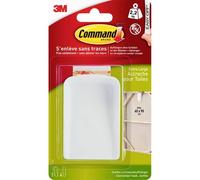 3M Command Accroche-écran 17045WHI-1-FGN, blanc, jumbo, 1 crochet + 4 bandes/paquet x11 morceau
