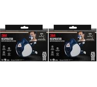 3M Respirateur avec filtres intégrés 4255+, Vapeurs organiques A2P3 (Lot de 2)