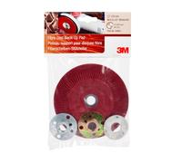 3M rondelle d'appui haute performance, rouge, 125 mm, M14, nervurée, très dure #64861 x1 morceau