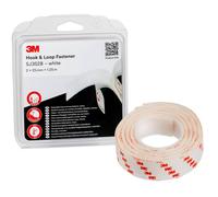 3M ruban à boucles et crochets SJ352B, blanc, 25,4 mm x 1,25 m, 4,4 mm, blister x1 morceau