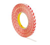 3M ruban adhésif double face avec support polyester GPT-020F, transparent, 6 mm x 50 m, 0,202 mm x1 morceau