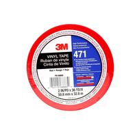 3M ruban adhésif en PVC souple 471 F, rouge, 50 mm x 33 m, 0,13 mm Emballage individuel x24 morceau