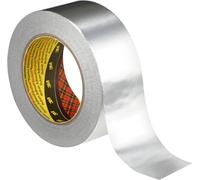 3M ruban adhésif métallique 1436 P/F, argent, 100 mm x 50 m, 0,075 mm x1 morceau