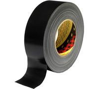 3M 389 Bande tissée, 75 mm x 50 m, noir x12 morceau