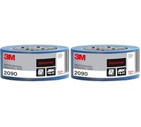 3M Ruban de masquage 2090 Multi-surfaces, adhesivité moyenne, resiste aux UV, intérieur & extérieur 48 mm x 50 m (Lot de 2)