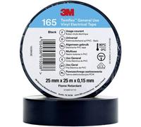 3M Ruban Adhésif Électrique Noir - 25 mm x 25 m