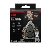 3M SAFETY Masque à demi-visage à double filtre sans filtres