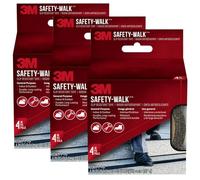 3M Safety-Walk Ruban antidérapant, 10,2 cm x 4,6 m, ruban antidérapant auto-adhésif (rouleau, 10,2 cm, pack de 3)