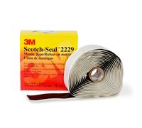 3M Scotch 2229 Ruban adhésif masqué, autosoudable, noir, 25,4 mm x 3 m, 3,2 mm x12 morceau