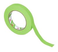 3M Scotch 233+ Crepe Paper Automotive Refinish Performance Masking Tape, 250 degree F Performance Temperature, 25 lbs/in Tensile Strength, 60.15 yds Length x 1/2" Width, Green