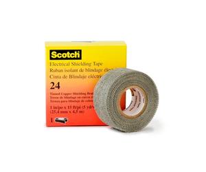 3M Scotch 24 Gaine tissée en fil métallique, 25 mm x 4,5 m x10 morceau