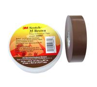 3M Scotch 35 Vinyl ruban électrique isolant, brun, 19 mm x 20 m, 0,18 mm x20 morceau