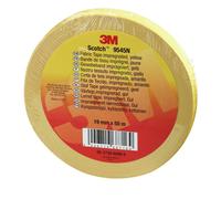 3M Scotch 9545N Bande tissée imprégnée, jaune, 19 mm x 50 m, 0,3 mm x12 morceau
