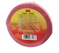 3M Scotch 9545N Bande tissée imprégnée, rouge, 19 mm x 50 m, 0,3 mm x12 morceau