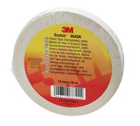 3M Scotch 9545N Ruban en tissu imprégné, blanc, 19 mm x 50 m, 0,3 mm x12 morceau