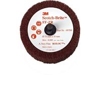 3M Scotch-Brite Brosse à lamelles Roloc FF-ZR, rouge-brun, 50,8 mm, 25 mm, A, very fine #09704 x5 morceau
