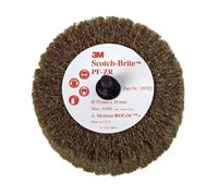 3M Scotch-Brite Brosse à lamelles Roloc PF-ZR, marron, 76,2 mm, 35 mm, A, moyenne x10 morceau