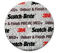 3M Scotch-Brite Deburr and Finish PRO Disque compact DP-UW, 203.2 mm X 6.35 mm X 6.35 mm, 9C XCRS+ x8 morceau