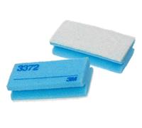3M Scotch-Brite Eponge de nettoyage 3372 bleu/blanc 70mmx150mm x100 morceau