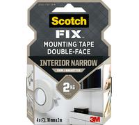 3M Scotch-Fix ruban de montage pour moulures 914140-1020SBT-P, 10 mm x 2 m, 4 rouleaux / paquet, tient jusqu'à 2 kg x1 morceau