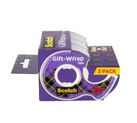Scotch Gift Wrap Tape 0.75 x 300, 3 Pack