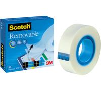 3M Scotch Removable ruban adhésif 1 rouleau 19 mm x 33 m x144 morceau
